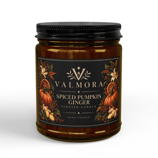 Spiced Pumpkin Ginger Soy Candle | Natural Cotton Wick | 4oz & 9oz