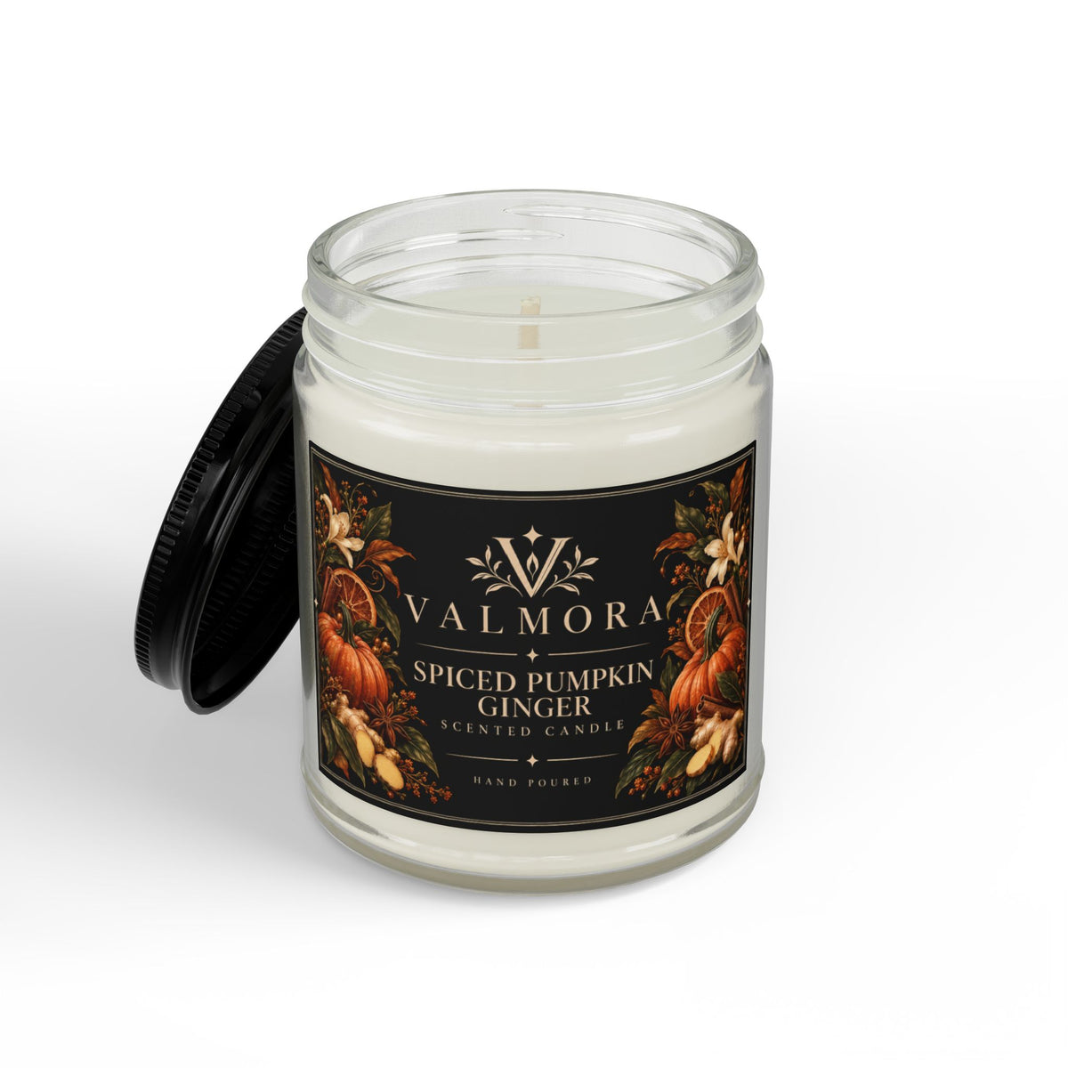 Spiced Pumpkin Ginger Soy Candle | Natural Cotton Wick | 4oz & 9oz