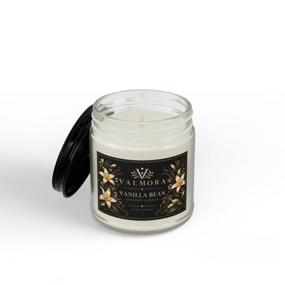Vanilla Bean Scented Soy Candle | Hand-Poured, Natural Wax | 4oz & 9oz