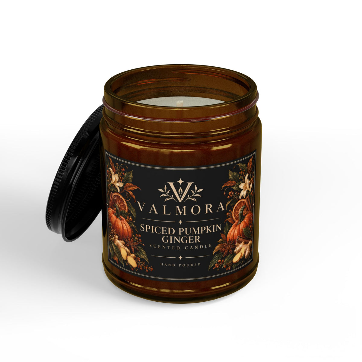 Spiced Pumpkin Ginger Soy Candle | Natural Cotton Wick | 4oz & 9oz