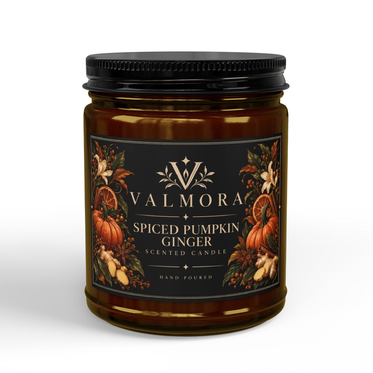 Spiced Pumpkin Ginger Soy Candle | Natural Cotton Wick | 4oz & 9oz