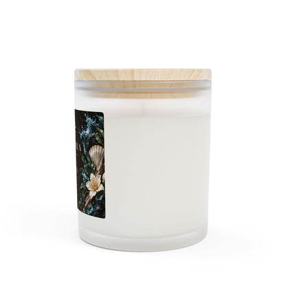 Sea Minerals Frosted Glass Candle | Wooden Wick | 11oz
