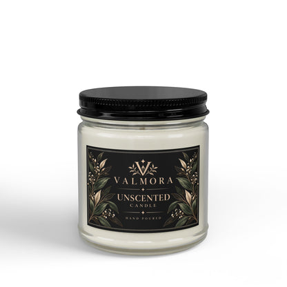 Unscented Soy Candle | Fragrance-Free & Natural | 4oz & 9oz