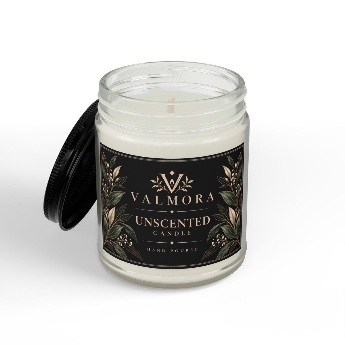 Unscented Soy Candle | Fragrance-Free & Natural | 4oz & 9oz