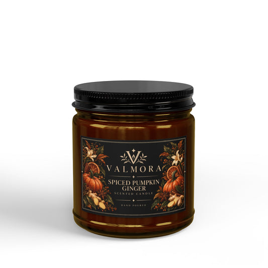 Spiced Pumpkin Ginger Soy Candle | Natural Cotton Wick | 4oz & 9oz
