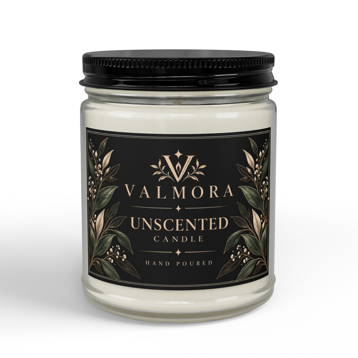 Unscented Soy Candle | Fragrance-Free & Natural | 4oz & 9oz