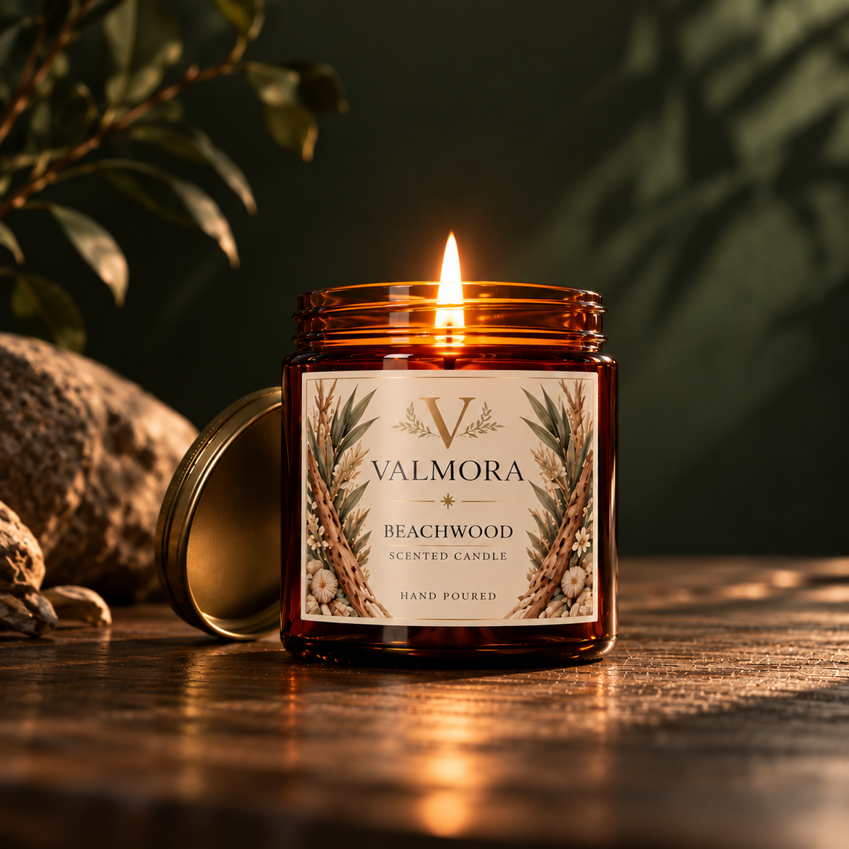 Beachwood Coconut Apricot Scented Candle (4oz/9oz)
