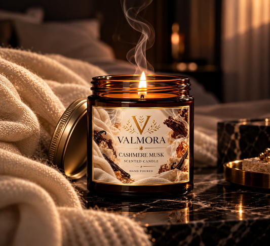 Cashmere Musk Scented Candle — Coconut Apricot Wax (4oz & 9oz)