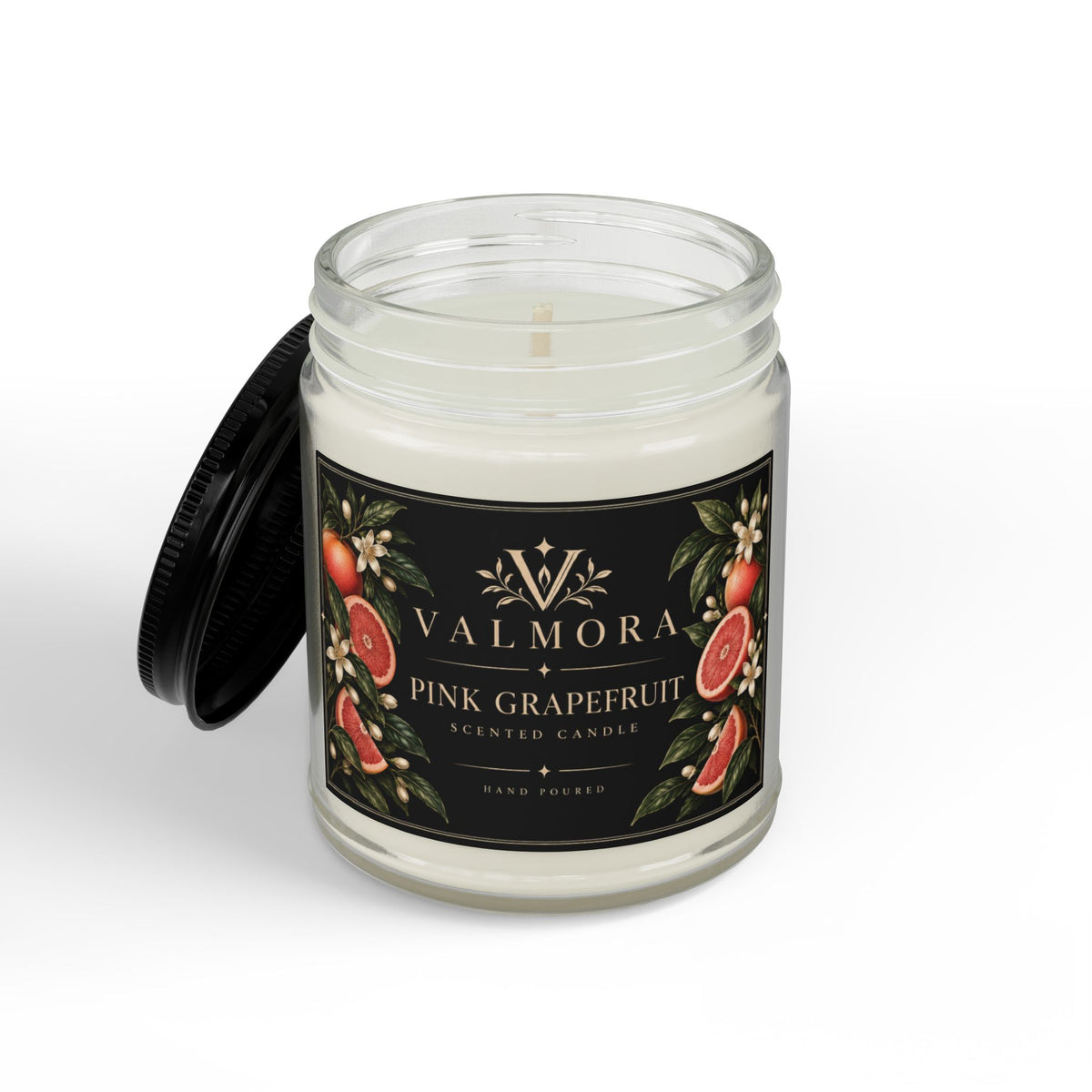 Pink Grapefruit Soy Candle | Natural Cotton Wick | 4oz & 9oz
