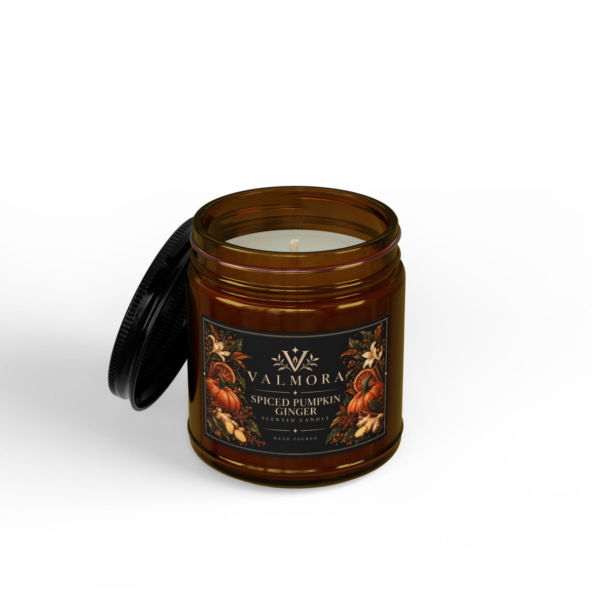 Spiced Pumpkin Ginger Soy Candle | Natural Cotton Wick | 4oz & 9oz