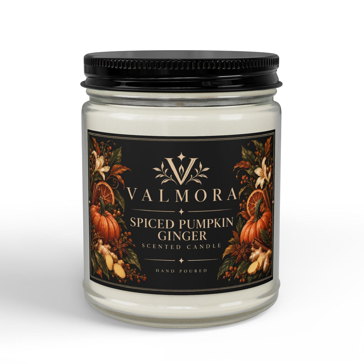 Spiced Pumpkin Ginger Soy Candle | Natural Cotton Wick | 4oz & 9oz