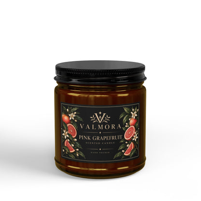 Pink Grapefruit Soy Candle | Natural Cotton Wick | 4oz & 9oz