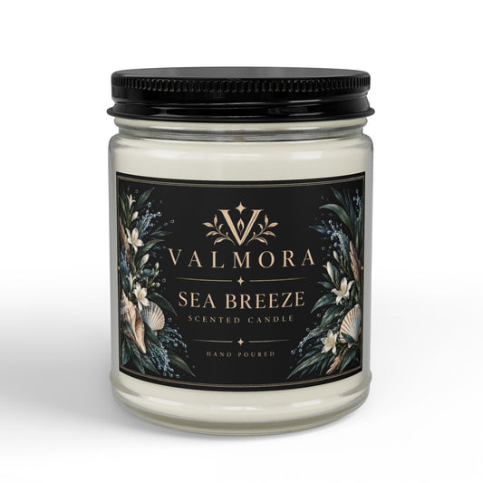 Sea Breeze Soy Candle | Natural Cotton Wick | 4oz & 9oz