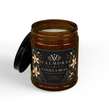 Vanilla Bean Scented Soy Candle | Hand-Poured, Natural Wax | 4oz & 9oz